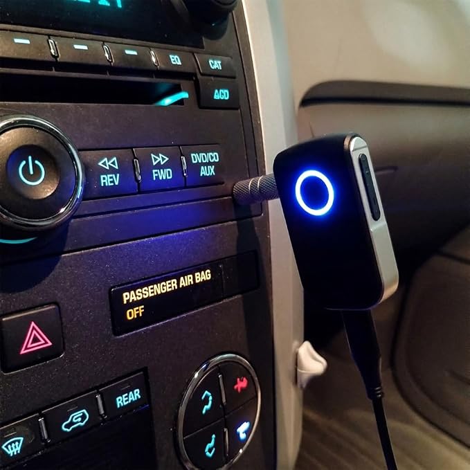 Bluetooth AUX Adapter for Car,3.5mm Wireless Receiver AUX Bluetooth Car Adapter,Hands-Free Call for Cars, Speakers, Stereo Systems and Headphones