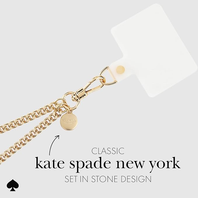 kate spade new york Crossbody Phone Chain - Neck Chain Holder - Set in Stone