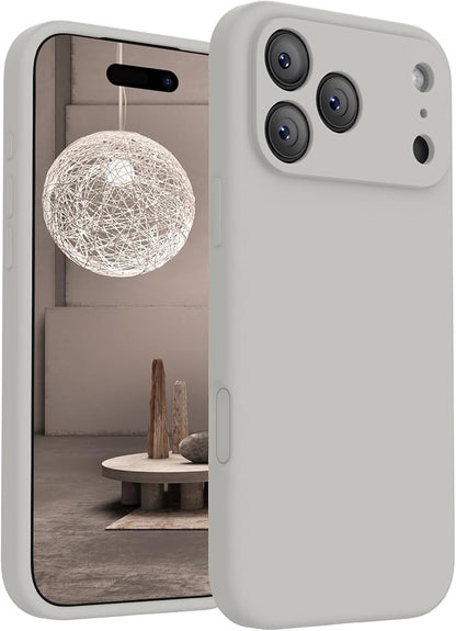 FireNova Magnetic for iPhone 17 Pro Case, Compatible with MagSafe, [Integrated Silicone Camera Control Button] [Camera Protection] Anti-Scratch Microfiber Lining Phone Case, 6.3", Natural Titanium