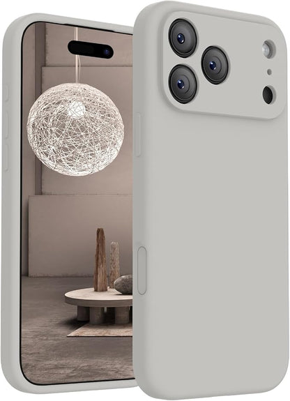 FireNova Magnetic for iPhone 17 Pro Max Case, Compatible with MagSafe, [Integrated Silicone Camera Control Button] [Camera Protection] Anti-Scratch Microfiber Lining Phone Case, 6.9", Natural Titanium