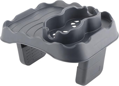 Mumusuki Hot Tub Table Tray, Attachable Cup Holder for Spa Wall, Pool and Hot Tub Accessory Shelf Drinks Snacks Phone Holder for Spa Bathtub(Grey)