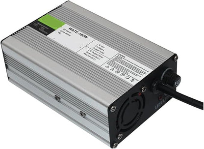 CAARLA Charger Aluminum Lithium Ion Battery WATE- 12.6V 3A Charger 12V Li-ion Battery Smarts Charger Aluminum case Used for 3 Series 12V Li-ion Battery 100V-240VAC(3P GX16,U+S)