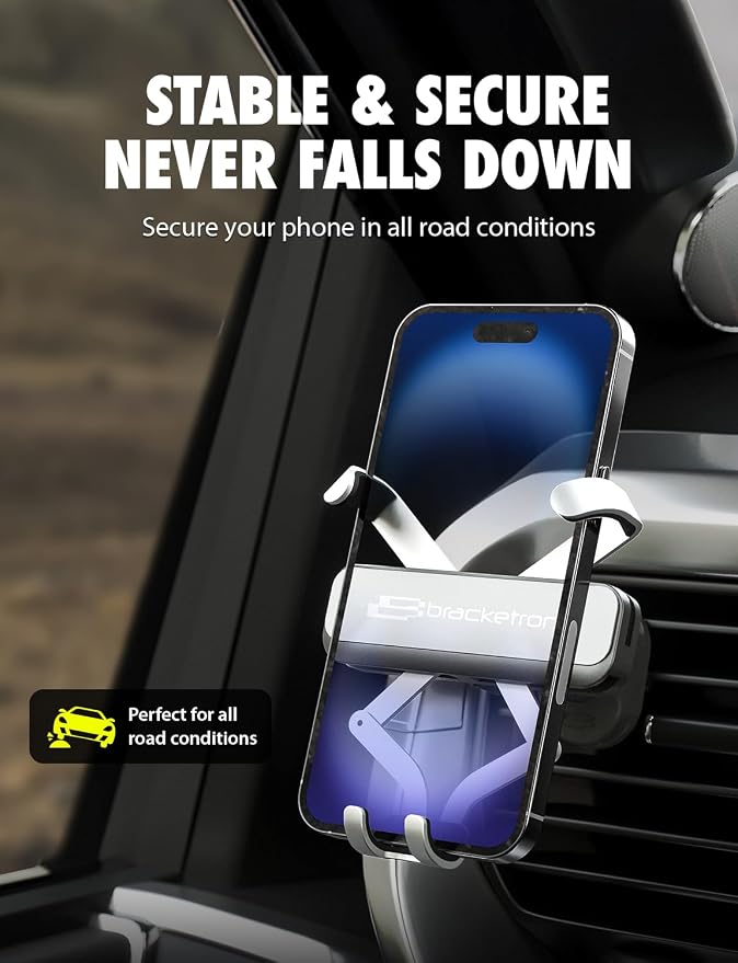 Bracketron AutoGrip Series Phone Mount for Car AC Vent