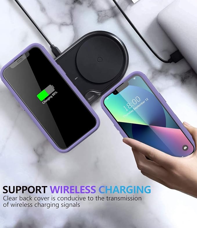 Diverbox for iPhone Xr Case [Shockproof] [Dropproof] [Dust-Proof],Heavy Duty Protection Phone Case Cover for Apple iPhone XR (Purple)