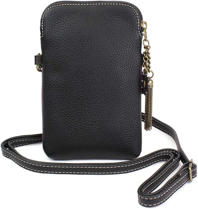 CHALA Dazzled Cell Phone Crossbody Purse-Women PU Leather Multicolor Handbag with Adjustable Strap