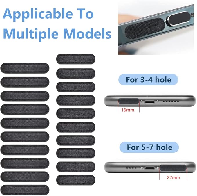 USB C Dust Plug, Type C Anti Dust Cover Protector Cap with Phone Speaker Cover Compatible with iPhone 17 16 15 Series, Samsung Galaxy S22/S21/S20, Note 20/10, All USB C Devices