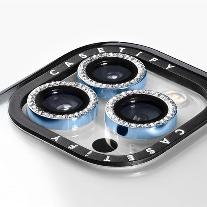 CASETiFY Camera Lens Gem [Easy Application] for iPhone 16 Pro / 16 Pro Max - Baby Blue