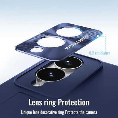for Samsung Galaxy Z Fold 8 Case with Wristband Stand, Built-in Screen & Lens Protection Shockproof Full Body Drop Fall Protection.(Blue)
