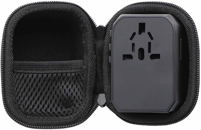 Hard Protective Travel Case Replacement, Compatible with Ceptics/TESSAN/EPICKA/NEWVANGA/VYLEE/International Power Adapter (Small)
