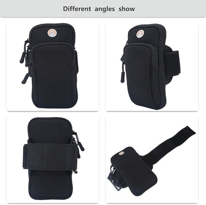 VGEBY Arm Pouch Outdoor Sport Running Jogging Exercise Armband Bag Wrist Pouch Phone Case Bag(Black) Sports Bag Supplies Phone Holder for Running Wrist Pouch Arm Phone Case