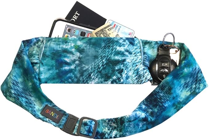 BANDI Running Belt for Women & Men – USA Made No-Bounce Adjustable Waist Pack & Secure Fanny Pack – Fits All Phones, Gels & Essentials – Zipper-Free, Medical Device Friendly