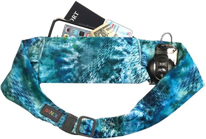 BANDI Running Belt for Women & Men – USA Made No-Bounce Adjustable Waist Pack & Secure Fanny Pack – Fits All Phones, Gels & Essentials – Zipper-Free, Medical Device Friendly