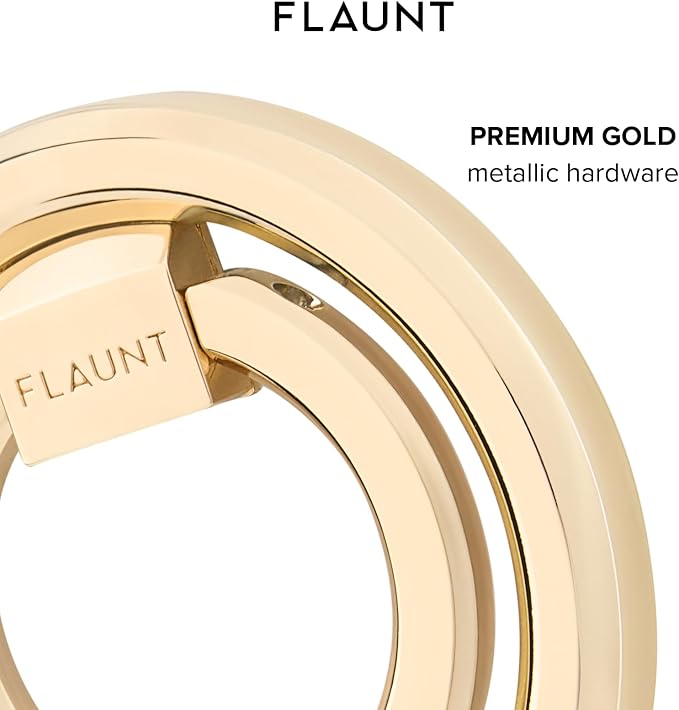 Flaunt MagSafe Phone Ring Holder & Stand - Removable MagSafe Phone Holder for Hand - Durable & Lightweight - Stylish Magnetic Grip Ring for iPhone 17 Pro Max/16 Pro Max/15/14/13/Pixel 10 (Gold)