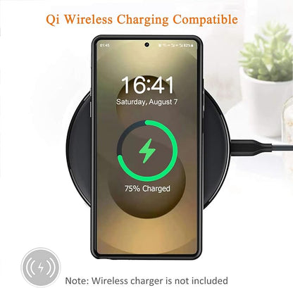 Wireless Charging Case for Galaxy S25 Ultra, Upgraded 12000mAh Rechargeable Portable Charging Case Compatible with Galaxy S25 Ultra (6.9 inch) with Carplay Extended Battery Pack Charger Case (Black)