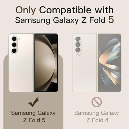 JETech Front Screen Protector for Galaxy Z Fold 5, 2+2 Pack | with Camera Lens Protector, HD Clear Tempered Glass, Anti-Scratch Protection