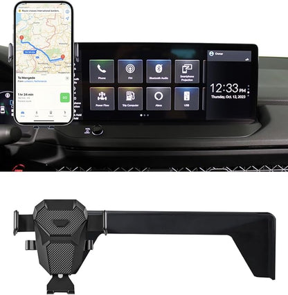 Car Phone Holder for Honda Accord Accessories 2023 2024 2025 2026 Dash Mount Cell Phone Holder for Most Smartphones with Dash Organizer Auto Interior Accessories (with 12.3inch Screen)