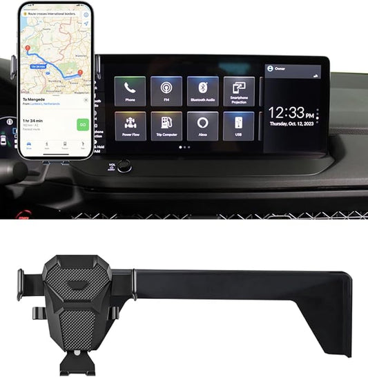 Car Phone Holder for Honda Accord Accessories 2023 2024 2025 2026 Dash Mount Cell Phone Holder for Most Smartphones with Dash Organizer Auto Interior Accessories (with 12.3inch Screen)