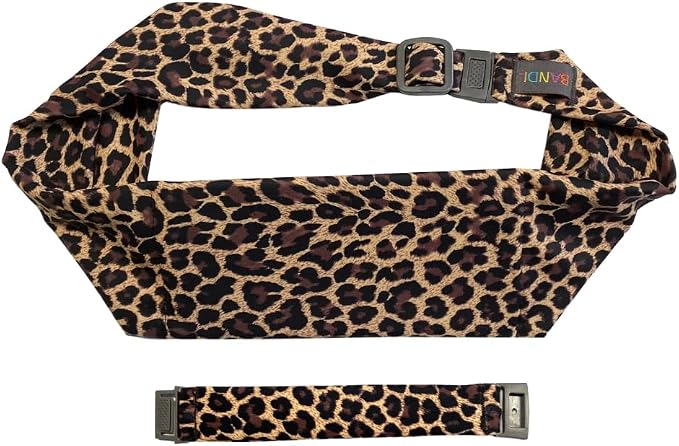 BANDI Plus Size Fanny Pack for Women – Travel-Ready Pocket Belt for Phone, Passport, Keys, Money, & Medical Devices (Leopard)