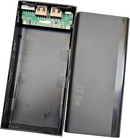 22.5W 1260110 Battery Case Ensuring Fast Charging Enclosure Box Detachable Mobile Power for Electronics Fast Charging Black