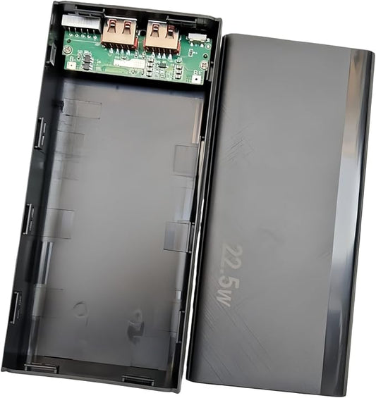 22.5W 1260110 Battery Case Ensuring Fast Charging Enclosure Box Detachable Mobile Power for Electronics Fast Charging Black