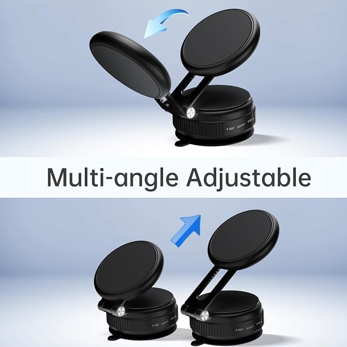 Shower Phone Holder, Reusable Vacuum Suction Cup Phone Mount for Magsafe, Magnetic Wall Mount for Shower Mirror Window Bathroom Car for Magsafe Phone Holder Compatible with iPhone 17 16 15 14 13 12