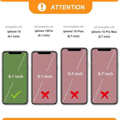 Bocasal Crossbody Wallet Case for iPhone 15, RFID Blocking Leather Purse Case with Card Holder, Protective Handbag Flip Cover with Zipper Wrist Strap Lanyard for Women 5G 6.1 Inch (Black)