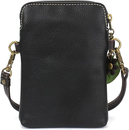 CHALA Plant Life Collection Cell Phone Crossbody Purse-Women PU Leather/Canvas Multicolor Handbag with Adjustable Strap