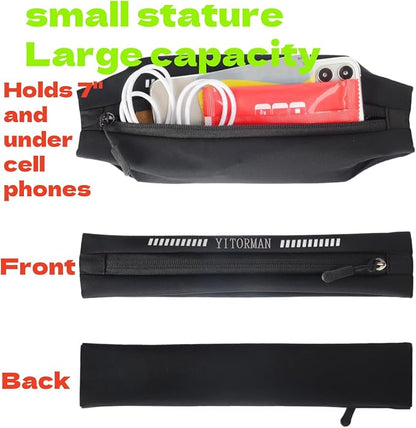 Running belts for women & Men,Slim running belt, Running belt for phone,phone pouch belt for walking,working,Travel Money Belt Running Gear Accessories Fits ALL Phones (Grey)
