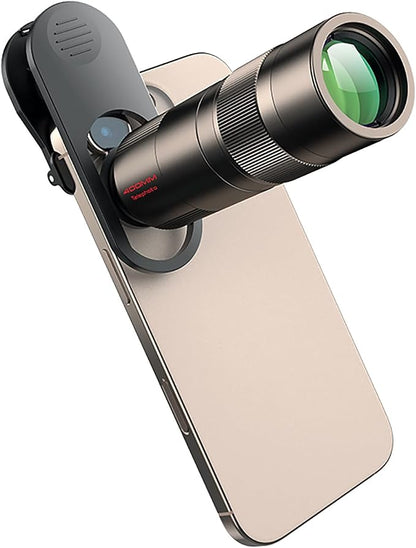 400mm Telephoto Lens for iPhone & Android – HD Phone Telescope with FMC 7-Layer Optical Coating, Universal Clip, Eyepiece & Carrying Case for Wildlife, Sports & Travel