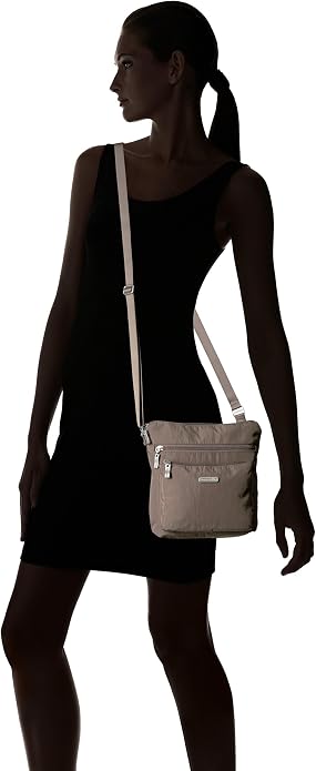 Baggallini Pocket Crossbody Bags for Women 8x8 Small Lightweight Durable Water-resistant Travel Purse W/Rfid