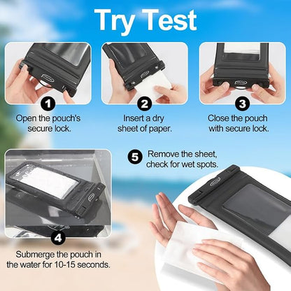 AiRunTech Large Waterproof Phone Pouch, River Lake Essential Accessories Protector iPhone Passport Money,Kayaking Boating Canoe Paddle Board Must Haves