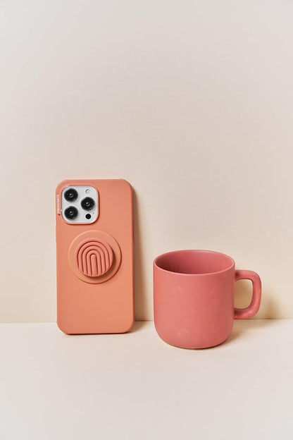 PopSockets Phone Grip for MagSafe, Magnetic Holder, Phone Stand, Boho - Terra-Cotta