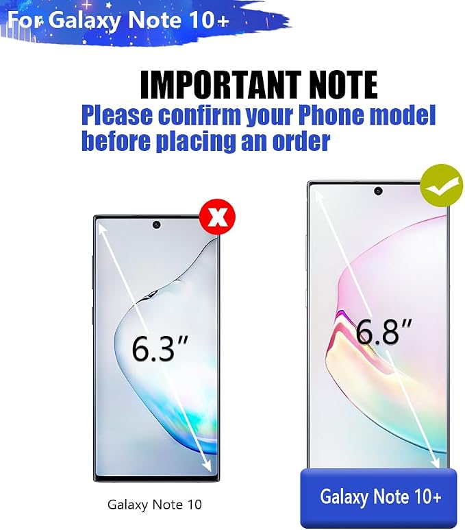 Battery Case for Samsung Galaxy Note 10+ Plus 5G, 6000mAh Rechargeable Extended Battery Charging Charger Case, Add 100% Extra Juice Black
