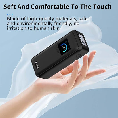 Case for Anker Prime Power Bank(26,250mAh 300W),NOUKAJU Silicone Protective Case,Drop-Proof,Scratch-Proof,Shock-Proof,Dust-Proof,Protective Cover for Anker Prime 26,250mAh Power Bank 300W(Black)