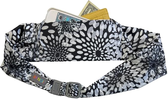 BANDI Running Belt for Women & Men – USA Made No-Bounce Adjustable Waist Pack & Secure Fanny Pack – Fits All Phones, Gels & Essentials – Zipper-Free, Medical Device Friendly