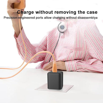 Case for Torras Ice Block 45W, Charger Silicone Protective Case, USB-C Power Adapter Shockproof & Dustproof Cover Shell (Orange)