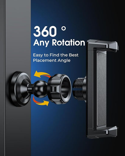 Gym Magnetic Phone Holder, 360° Rotatable Magnet Phone Holder for Gym Workout-Record, [N55 Super Magnet] Magnetic Cellphone Holder for All 4-7 Inch Smartphones