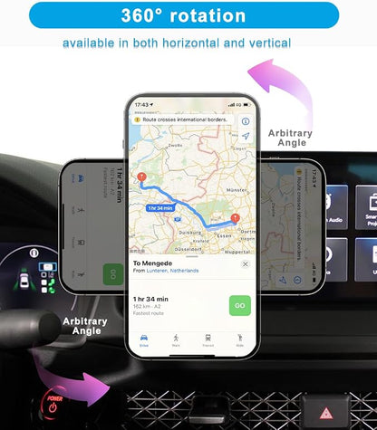 Car Phone Holder for Honda Accord Accessories 2023 2024 2025 2026 Dash Mount Cell Phone Holder for Most Smartphones with Dash Organizer Auto Interior Accessories (with 12.3inch Screen)