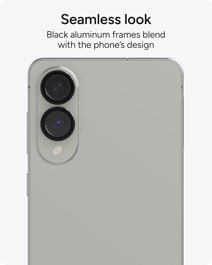 ZAGG Glass Elite Anti-Reflective Samsung Galaxy S25 Edge Camera Lens Protector – Anti-Glare Technology, Maximum Impact & Scratch Resistance, Smudge-Free Surface, Recycled Materials