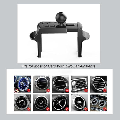 Car Cell Phone Holder Mount for Ford Mustang Ecoboost GT Premium Shelby GT 350 500 Shelby GT500 V6 (Not for Mach E) 2015-2023 Accessories Circular Air Vents Cellphone Mobile Phone Stand