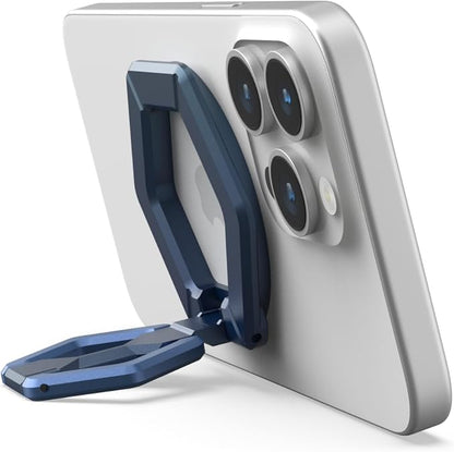 URBAN ARMOR GEAR UAG Magnetic Ring Stand Compatible with MagSafe Magnet, Removable Metal Finger Ring Grip 360 Rotation Adjustable Kickstand for iPhone 17, Galaxy S26, Mallard/Bright Blue