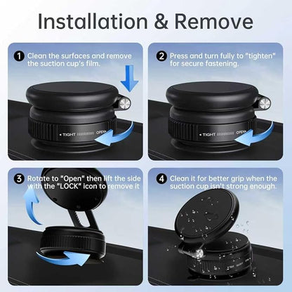 Shower Phone Holder, Reusable Vacuum Suction Cup Phone Mount for Magsafe, Magnetic Wall Mount for Shower Mirror Window Bathroom Car for Magsafe Phone Holder Compatible with iPhone 17 16 15 14 13 12