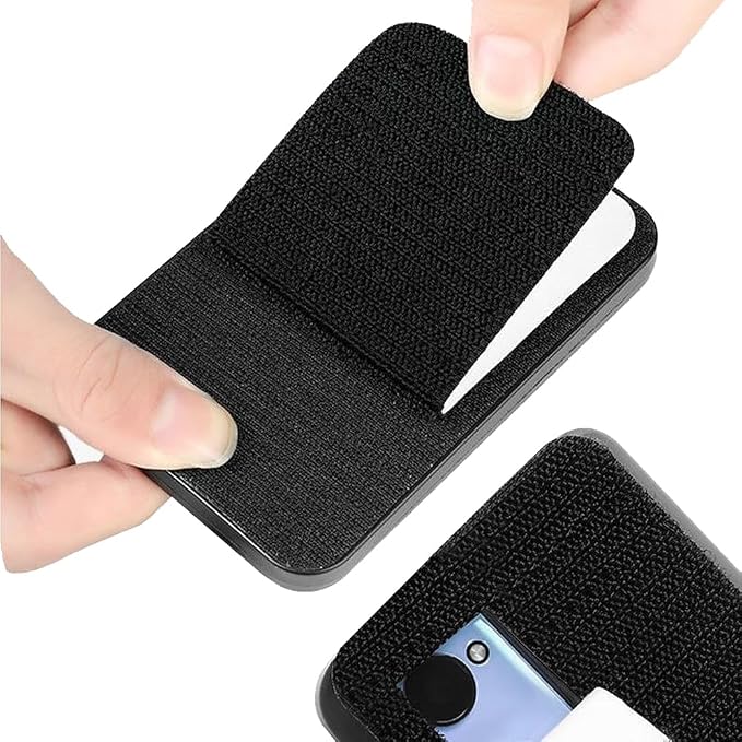 2 Set Gym Phone Holder Mount with Hook and Loop Tape Backs Hands-free Quick Access Wall Mount Phone Holders for Fitness LAT Pulley System Workout Equipment Following Training App Kitchen Recipe