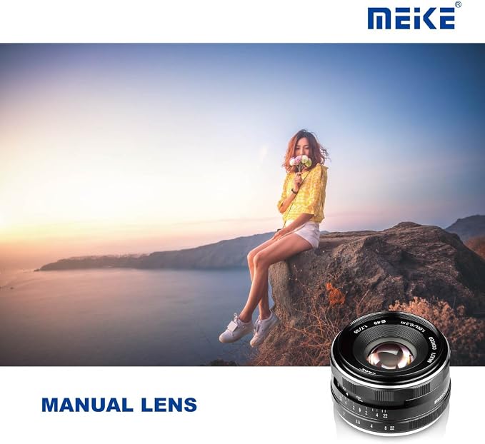 Meike 35mm F1.7 Large Aperture Manual Focus Prime Fixed Lens APS-C Compatible with Sony E-Mount Mirrorless Cameras NEX 3 3N NEX 5R NEX 6 7 A6600 A6400 A5000 A5100 A6000 A6100 A6300 A6500 A6700