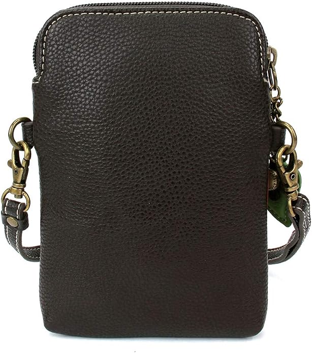 CHALA Plant Life Collection Cell Phone Crossbody Purse-Women PU Leather/Canvas Multicolor Handbag with Adjustable Strap