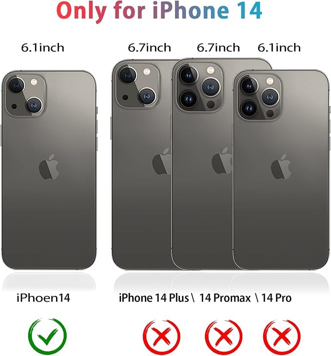 Diverbox for iPhone 14 Case [Shockproof] [Dropproof] [Tempered Glass Screen + Camera Lens Protector],Heavy Duty Protection Phone Case Cover for Apple iPhone 14 (Teal)