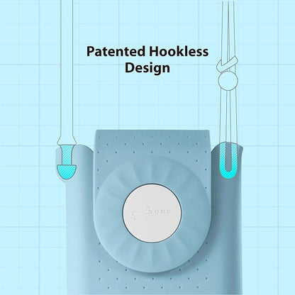 Bone Crossbody Phone Bubble Bag 1, Cell Phone Purse with Shock-Absorbing Design & Magnetic Closure, Adjustable Silicone Shoulder Lanyard Strap (Morandi Blue)