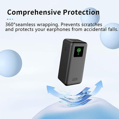 Case for UGREEN Nexode Power Bank 20000mAh 130W,NOUKAJU Silicone Protective Case,Drop-Proof,Scratch-Proof,Shock-Proof,Protective Cover for UGREEN 20000mAh 130W Power Bank(Black)