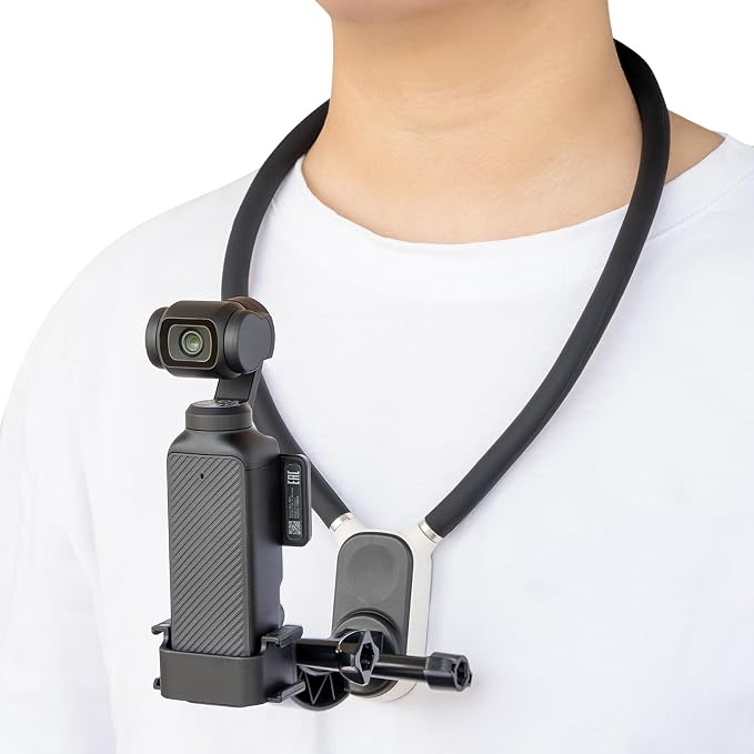 Pocket 3 Magnetic Neck Mount for DJI OSMO Pocket 3 Creator Combo,Chest Mount POV/Vlog Video Selfie Stand Hand Free Neck Holder for GoPro Hero 13/12/11/10/9/Xtra Muse,Camera Accessory