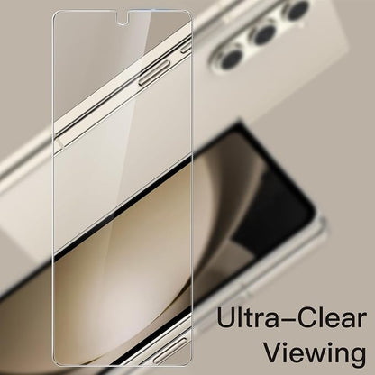 JETech Front Screen Protector for Samsung Galaxy Z Fold 5, 3-Pack | 9H Tempered Glass, HD Clear, Anti-Scratch Protection, Easy Installation Tool